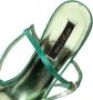 Sergio Rossi Pre-owned Satin sandals Green Dames - Thumbnail 6