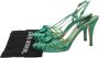 Sergio Rossi Pre-owned Satin sandals Green Dames - Thumbnail 7