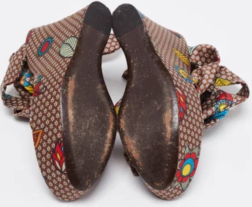 Sergio Rossi Pre-owned Satin sandals Multicolor Dames