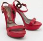 Sergio Rossi Pre-owned Satin sandals Pink Dames - Thumbnail 4