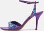Sergio Rossi Pre-owned Satin sandals Purple Dames - Thumbnail 2