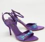 Sergio Rossi Pre-owned Satin sandals Purple Dames - Thumbnail 4