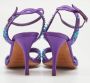 Sergio Rossi Pre-owned Satin sandals Purple Dames - Thumbnail 5