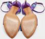 Sergio Rossi Pre-owned Satin sandals Purple Dames - Thumbnail 6