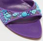 Sergio Rossi Pre-owned Satin sandals Purple Dames - Thumbnail 7