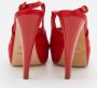 Sergio Rossi Pre-owned Satin sandals Red Dames - Thumbnail 5
