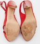 Sergio Rossi Pre-owned Satin sandals Red Dames - Thumbnail 6