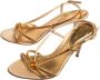 Sergio Rossi Pre-owned Satin sandals Yellow Dames - Thumbnail 3