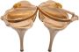 Sergio Rossi Pre-owned Satin sandals Yellow Dames - Thumbnail 4