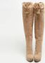 Sergio Rossi Pre-owned Suede boots Beige Dames - Thumbnail 3
