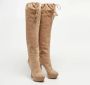Sergio Rossi Pre-owned Suede boots Beige Dames - Thumbnail 4