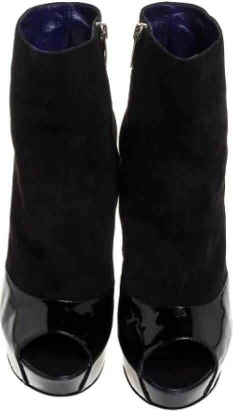 Sergio Rossi Pre-owned Suede boots Black Dames