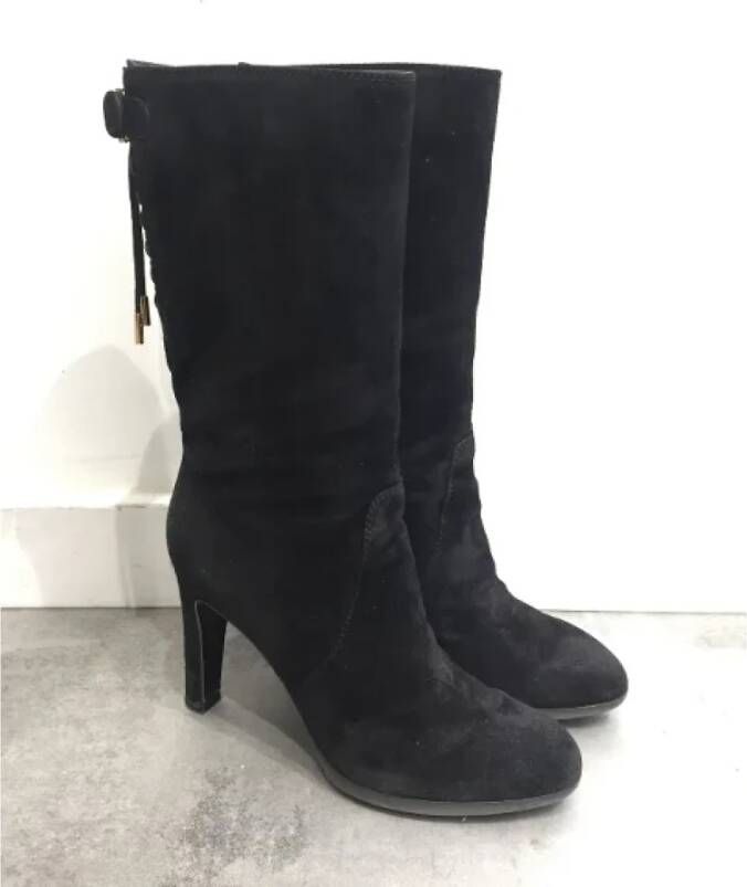 Sergio Rossi Pre-owned Suede boots Black Dames