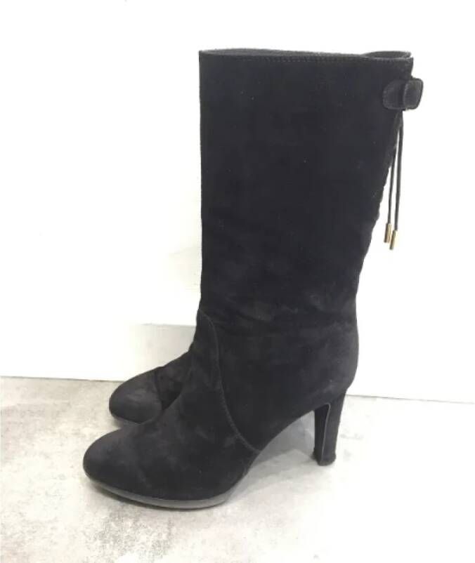 Sergio Rossi Pre-owned Suede boots Black Dames