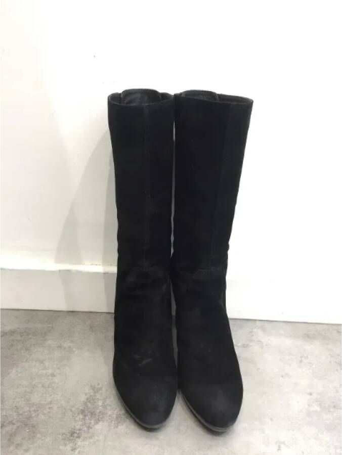 Sergio Rossi Pre-owned Suede boots Black Dames