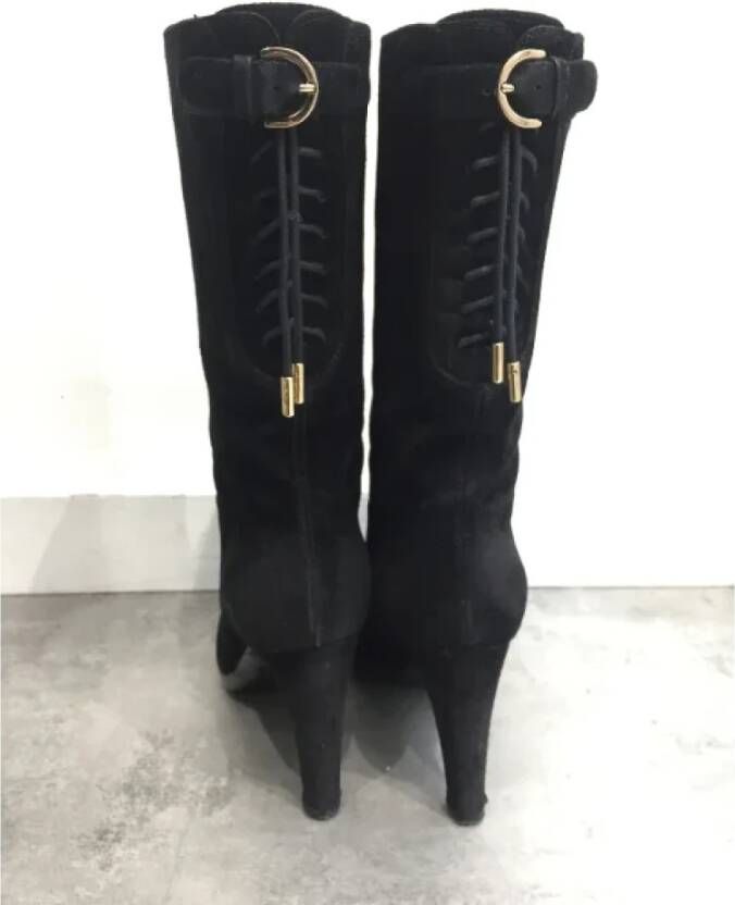 Sergio Rossi Pre-owned Suede boots Black Dames