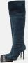 Sergio Rossi Pre-owned Suede boots Blue Dames - Thumbnail 9