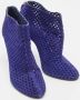 Sergio Rossi Pre-owned Suede boots Blue Dames - Thumbnail 3