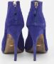 Sergio Rossi Pre-owned Suede boots Blue Dames - Thumbnail 4