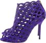 Sergio Rossi Pre-owned Suede boots Purple Dames - Thumbnail 3