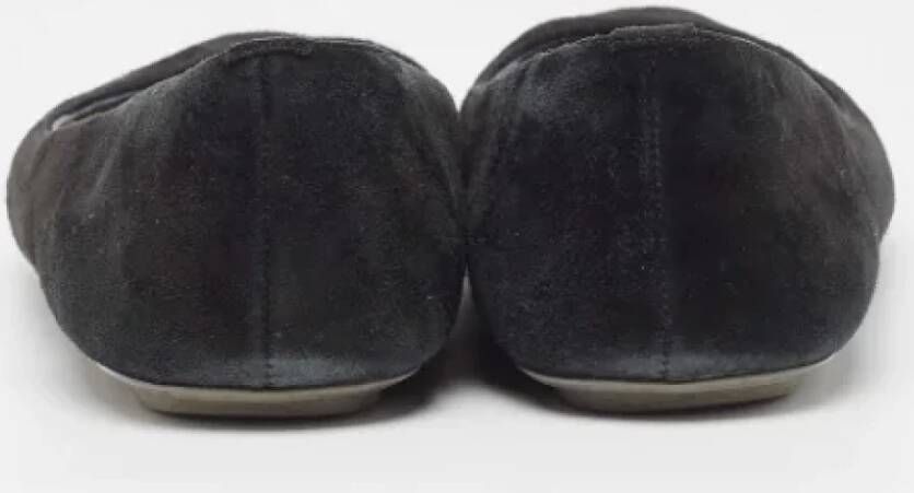 Sergio Rossi Pre-owned Suede flats Black Dames
