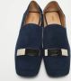 Sergio Rossi Pre-owned Suede flats Blue Dames - Thumbnail 3