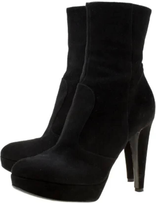 Sergio Rossi Pre-owned Suede heels Black Dames