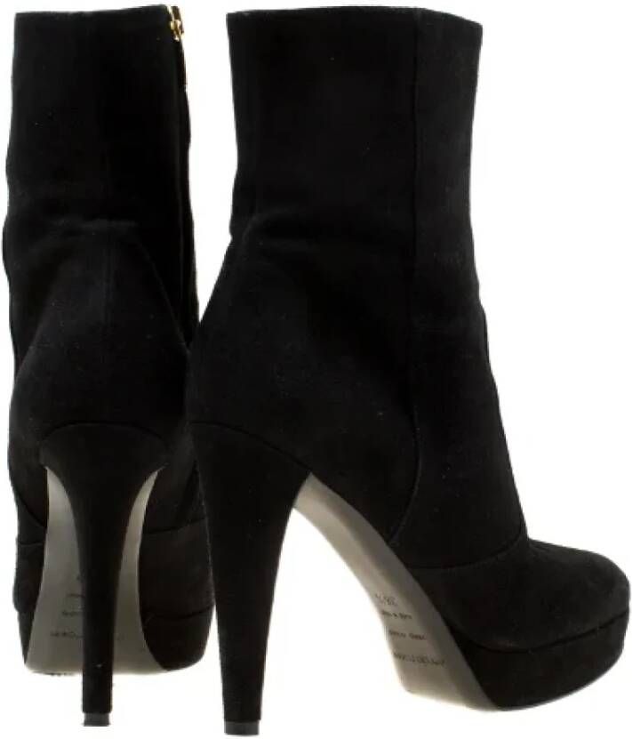 Sergio Rossi Pre-owned Suede heels Black Dames