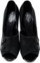 Sergio Rossi Pre-owned Suede heels Black Dames - Thumbnail 2