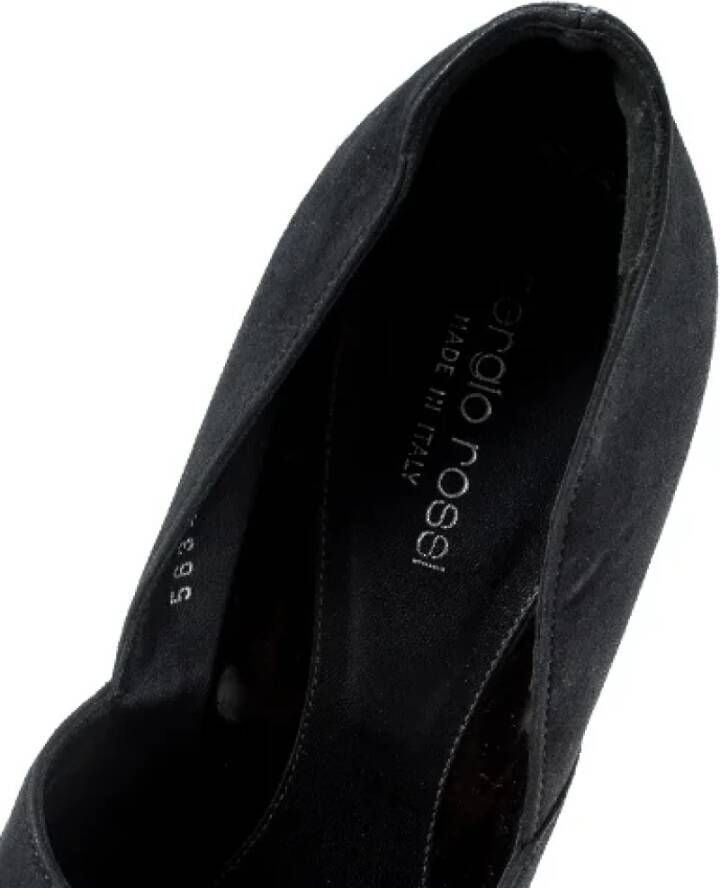 Sergio Rossi Pre-owned Suede heels Black Dames