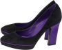 Sergio Rossi Pre-owned Suede heels Black Dames - Thumbnail 4