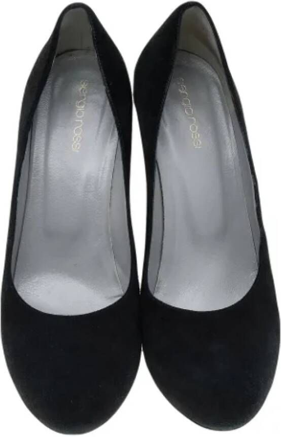 Sergio Rossi Pre-owned Suede heels Black Dames