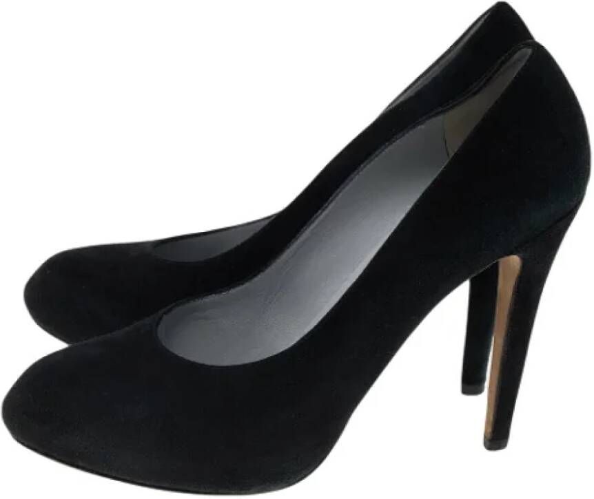 Sergio Rossi Pre-owned Suede heels Black Dames