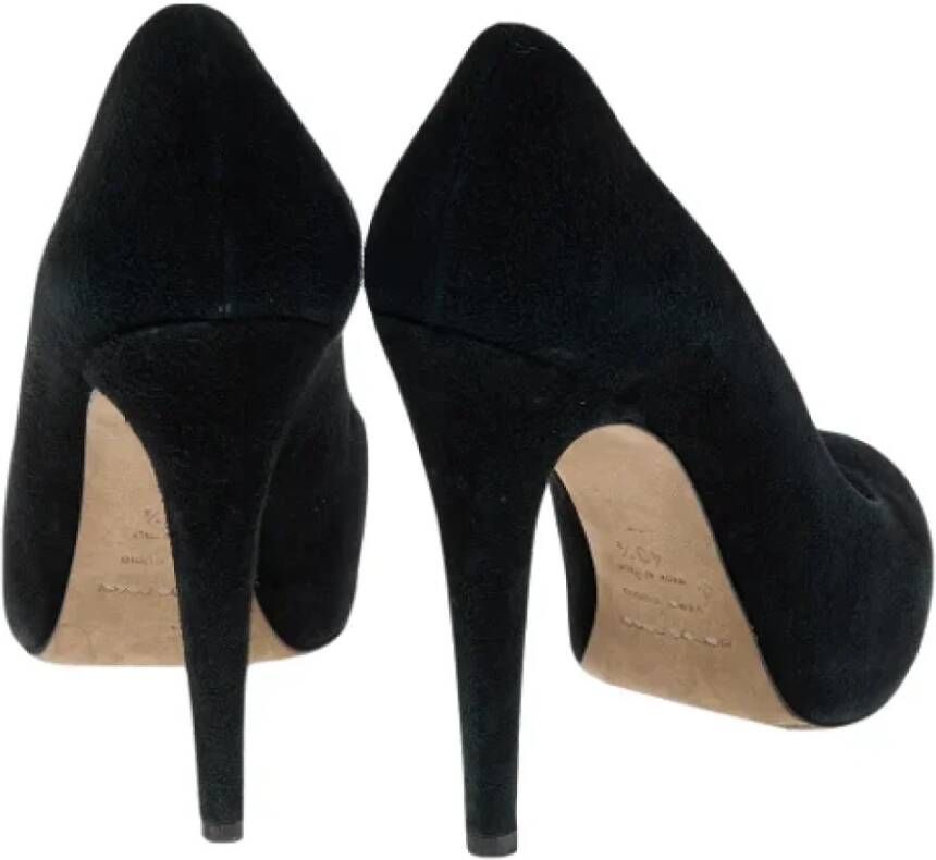Sergio Rossi Pre-owned Suede heels Black Dames