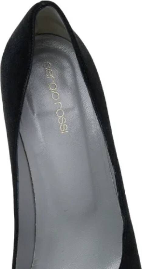Sergio Rossi Pre-owned Suede heels Black Dames