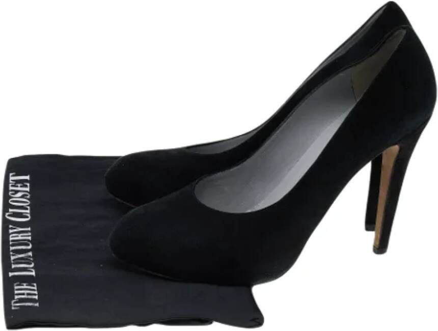 Sergio Rossi Pre-owned Suede heels Black Dames