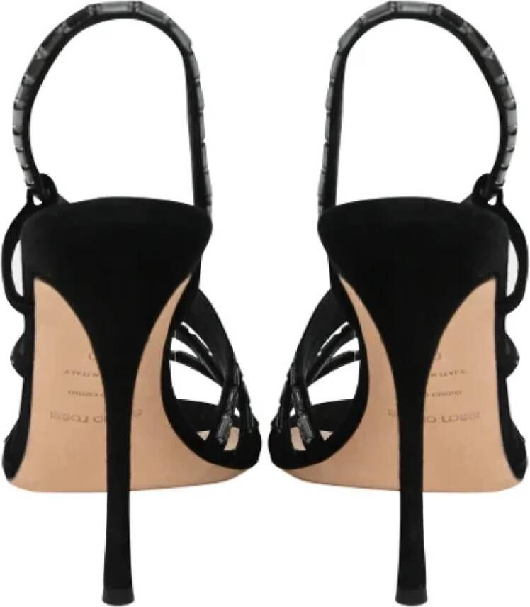 Sergio Rossi Pre-owned Suede heels Black Dames