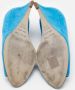 Sergio Rossi Pre-owned Suede heels Blue Dames - Thumbnail 6
