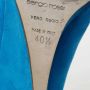 Sergio Rossi Pre-owned Suede heels Blue Dames - Thumbnail 8