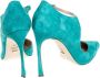 Sergio Rossi Pre-owned Suede heels Blue Dames - Thumbnail 4