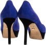 Sergio Rossi Pre-owned Suede heels Blue Dames - Thumbnail 4