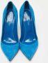 Sergio Rossi Pre-owned Suede heels Blue Dames - Thumbnail 3