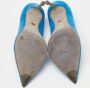 Sergio Rossi Pre-owned Suede heels Blue Dames - Thumbnail 6
