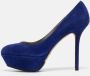Sergio Rossi Pre-owned Suede heels Blue Dames - Thumbnail 2