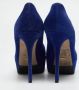 Sergio Rossi Pre-owned Suede heels Blue Dames - Thumbnail 5