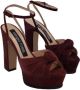 Sergio Rossi Pre-owned Suede heels Brown Dames - Thumbnail 3