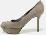 Sergio Rossi Pre-owned Suede heels Gray Dames - Thumbnail 2