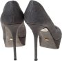 Sergio Rossi Pre-owned Suede heels Gray Dames - Thumbnail 4