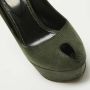 Sergio Rossi Pre-owned Suede heels Green Dames - Thumbnail 7