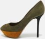 Sergio Rossi Pre-owned Suede heels Green Dames - Thumbnail 2